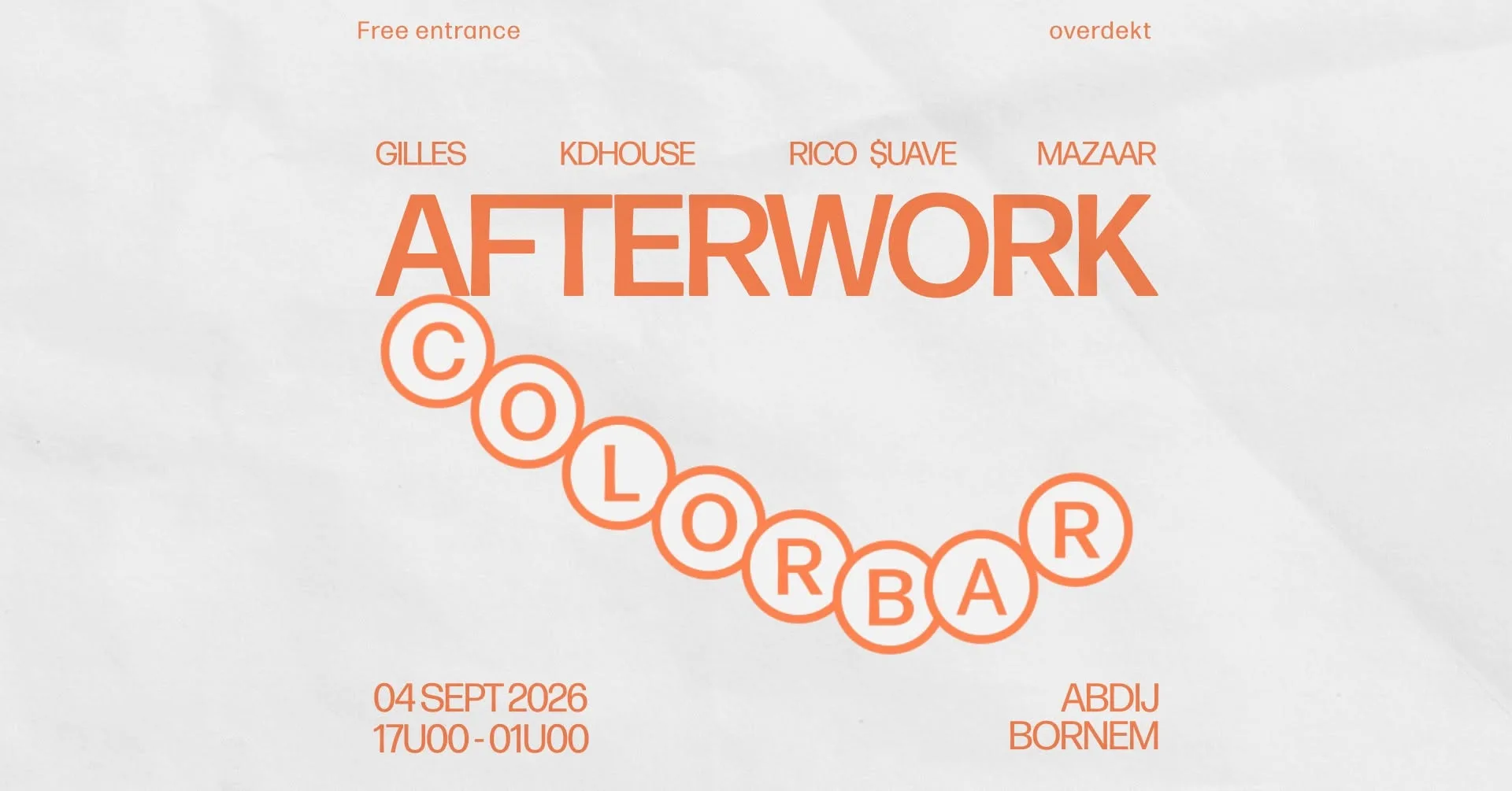 Colorbar Afterwork ~ Abdij